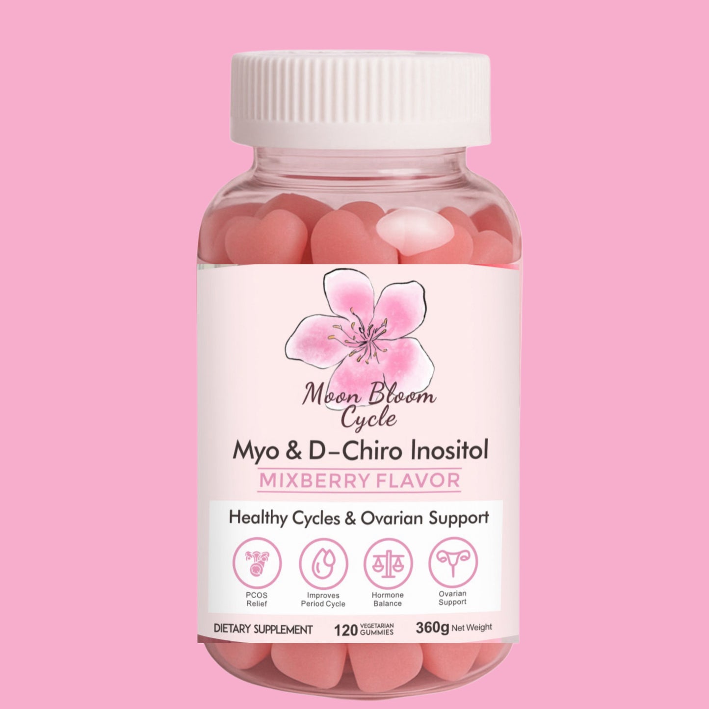 Heart Moon Bloom Cycle Gummies