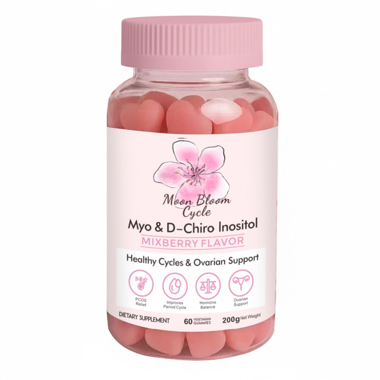 Heart Moon Bloom Cycle Gummies