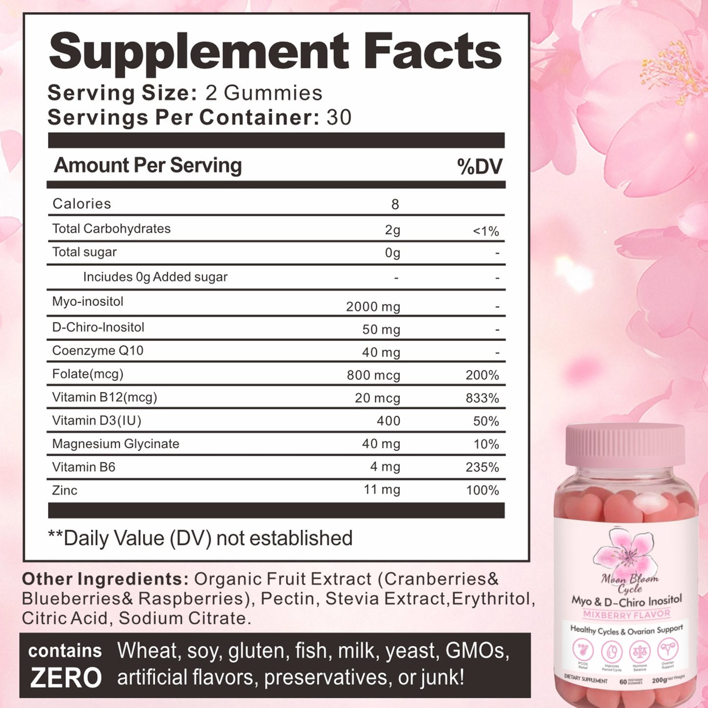 Heart Moon Bloom Cycle Gummies