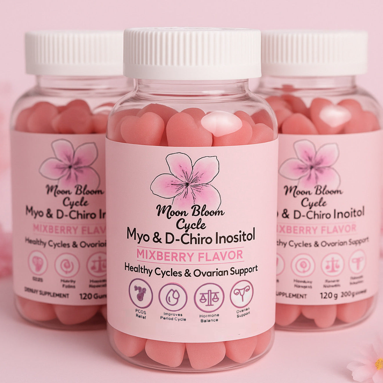 Heart Moon Bloom Cycle Gummies